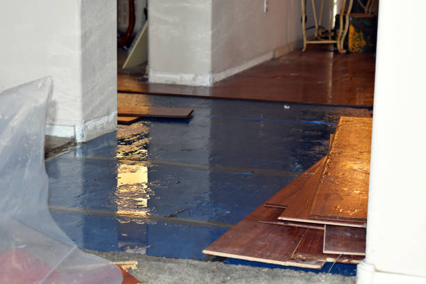Professional Flood Damage Restoration technician working in Pledger, TX